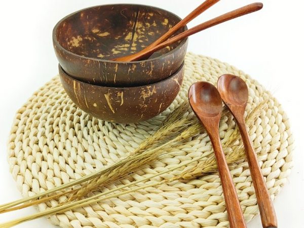 Superior-Coconut-Wood-Bowl-Wooden-Spoon-and-Fork-Set-Polished-by-Organic-Coconut-Oil-Natural-Coco